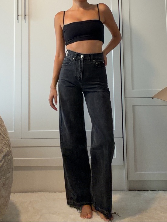 Adika Denim - Adika Black High-Rise Wide Leg Jeans